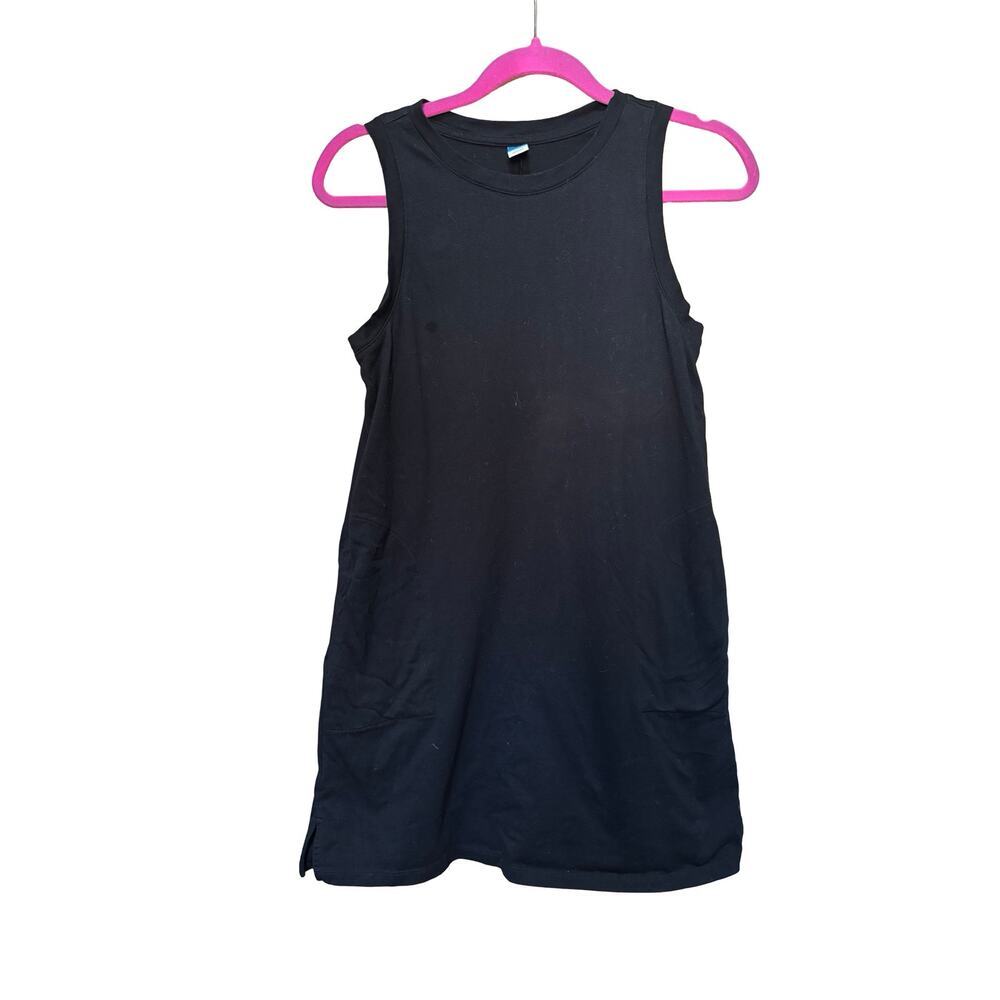 Summer Sale ☀️ Old Navy Black Sleeveless T-Shirt Dress w/ Pockets Size S